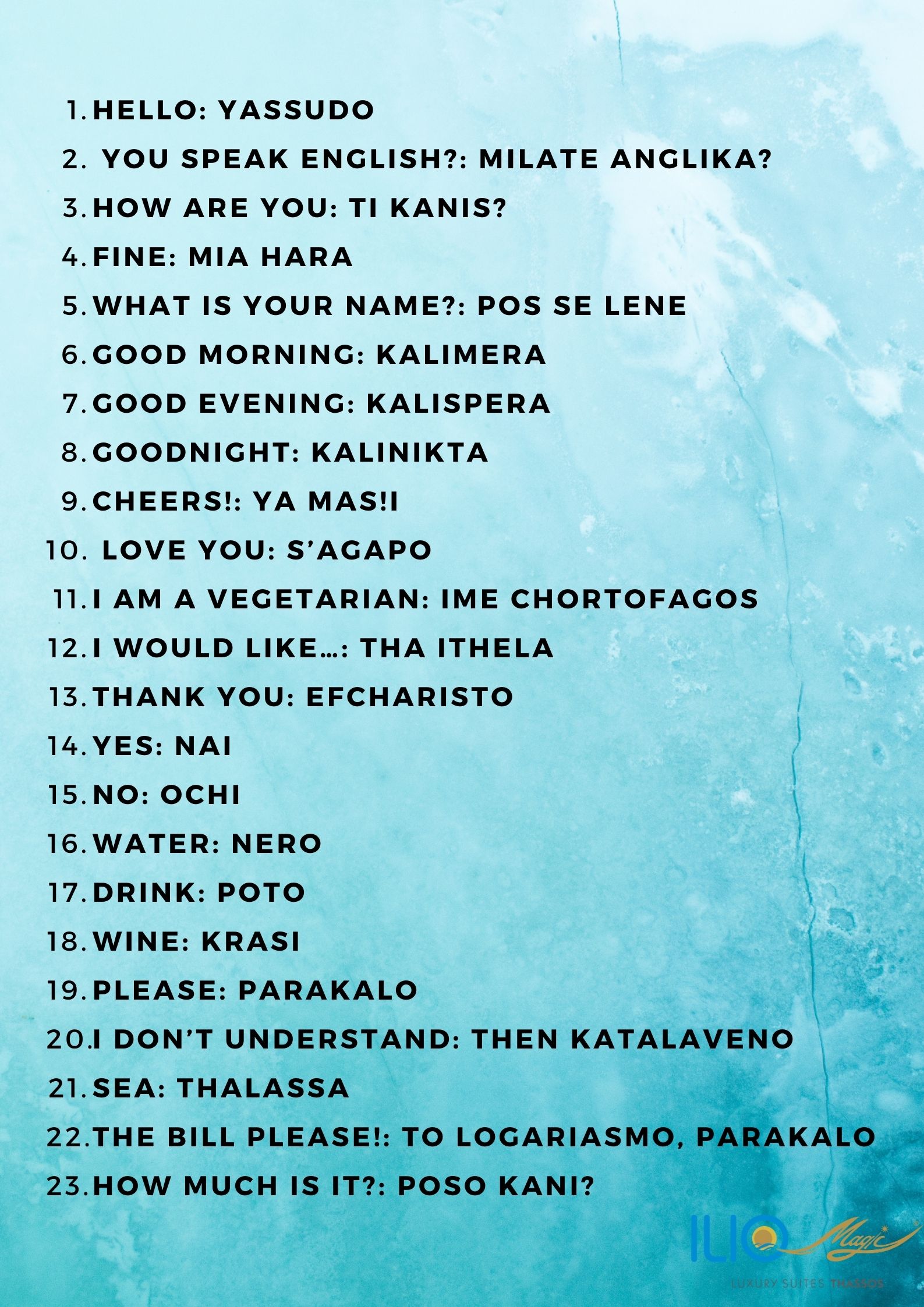 23 Useful Greek Phrases For Tourists printable Iliomagic Thassos